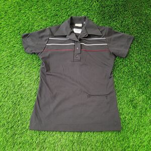 Vintage 80s King-Louie Polo Shirt Womens XS 17x24 Black